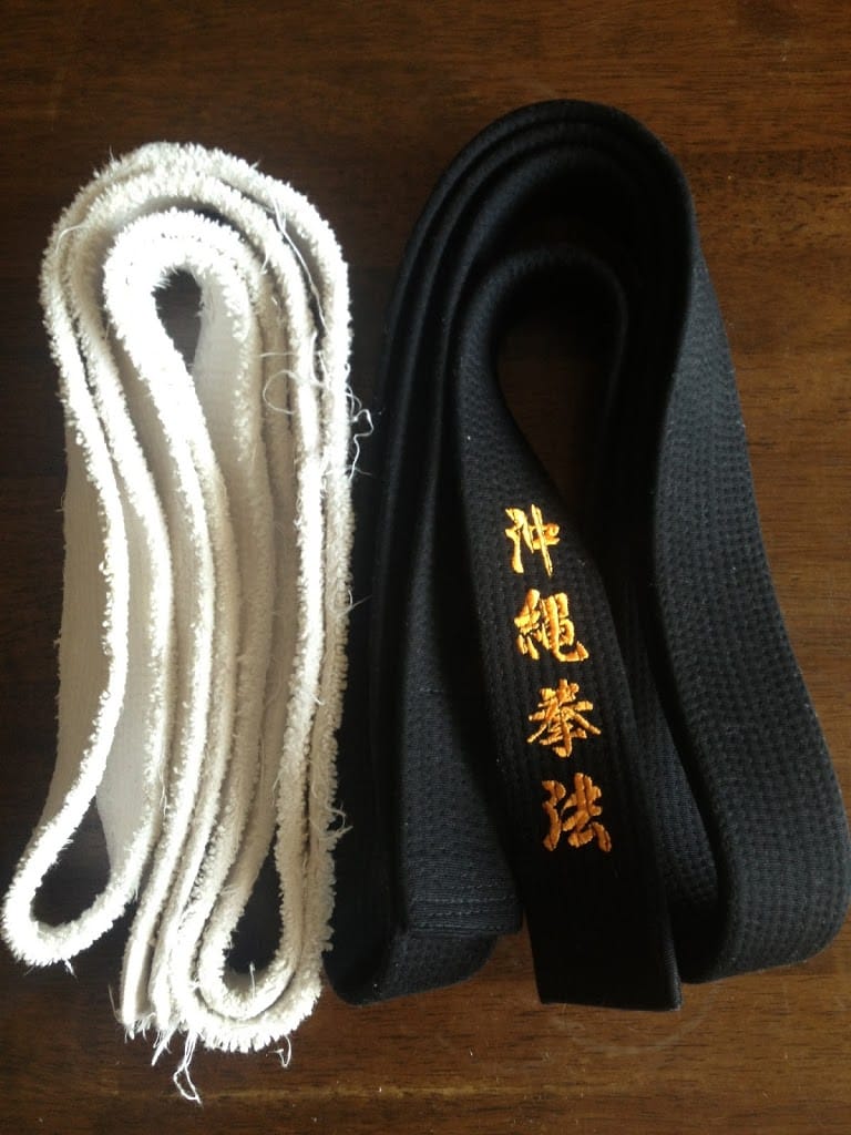 黒帯をいただきました