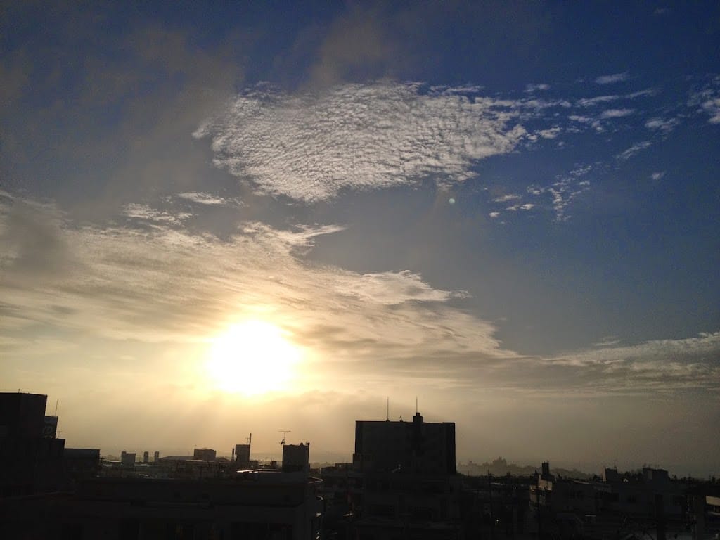 アタマと体が慣れてきた　黄斑変性症　日没の写真