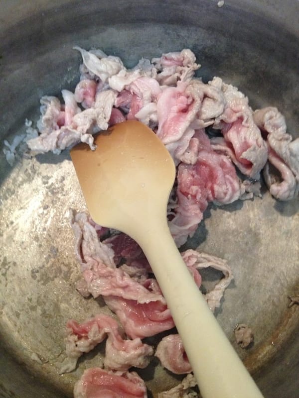 ごぼうと豚肉の味噌煮