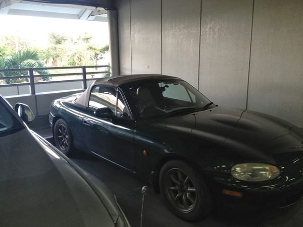 ロド男（NBロードスーター）の車高を上げた　試走で辺戸岬へ