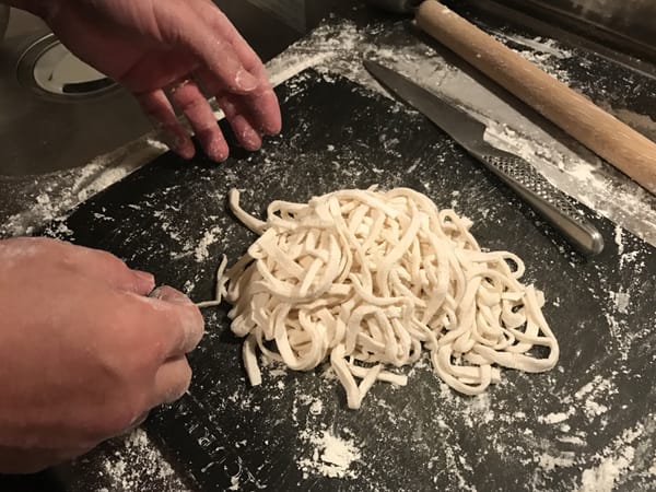 手打ちうどんを作ってみたよ。