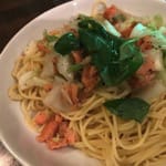 燻製サーモンとキャベツの冷製パスタ