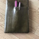 革のノートカバー自作